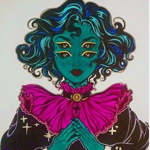 Four Eyed Alien Art Print